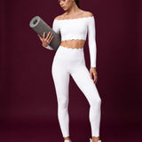 Scallopé High-Waist Leggings
