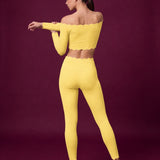 Scallopé High-Waist Leggings