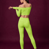 Scallopé High-Waist Leggings