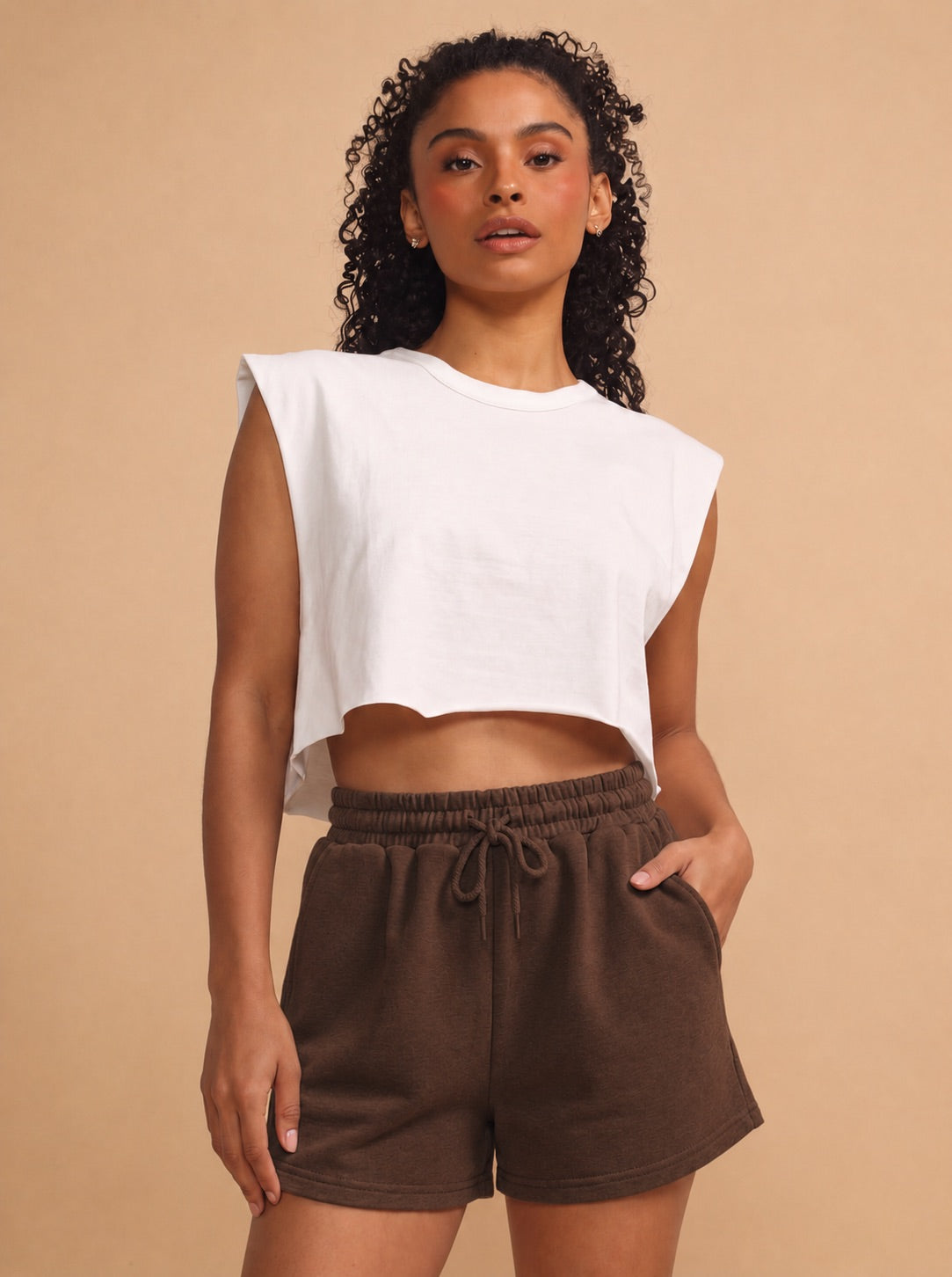 Cozy Girl Sweat Shorts with Pockets