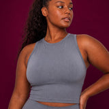 CrewForm Seamless Padded Crop Tank Top