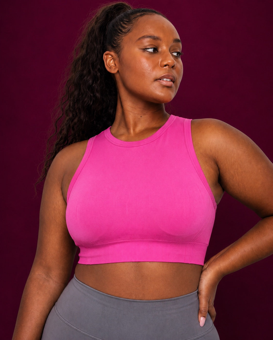 CrewForm Seamless Padded Crop Tank Top