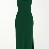 Halo Racerback Dress - Bottle Green