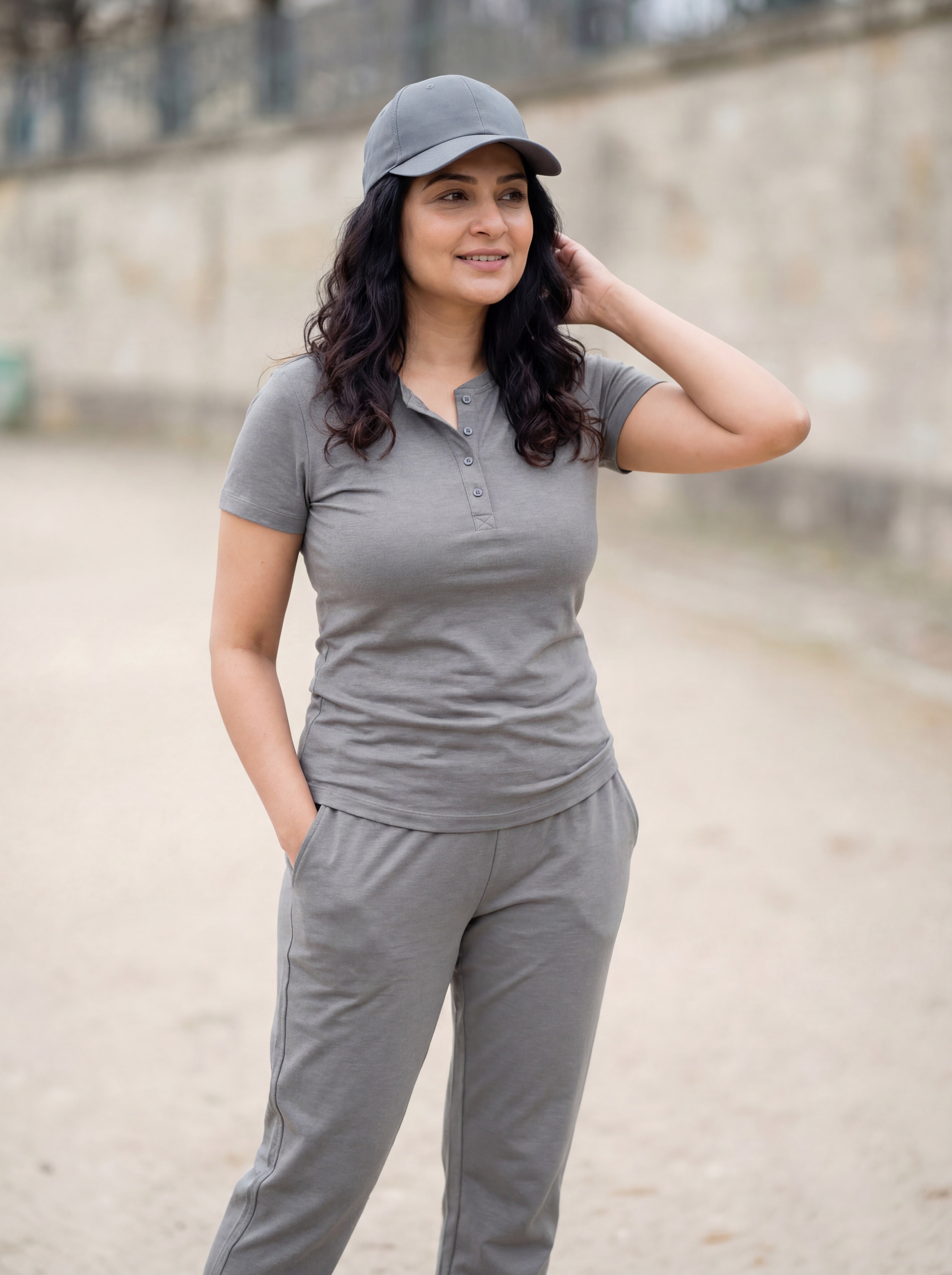 La Forme Henley Half Sleeve Top