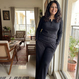 Midnight Flow Flare Co-Ord Set