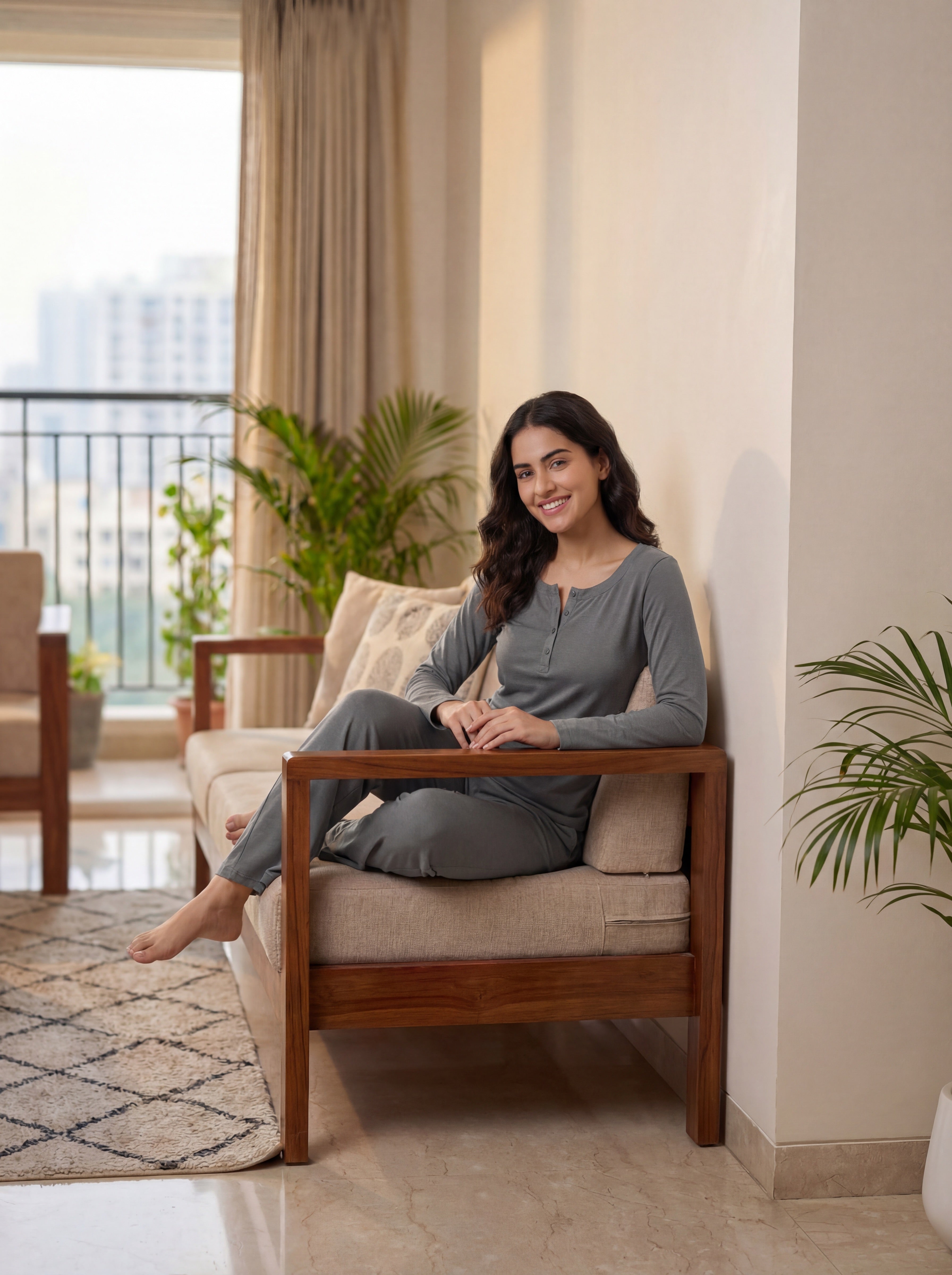 Midnight Flow Flare Co-Ord Set