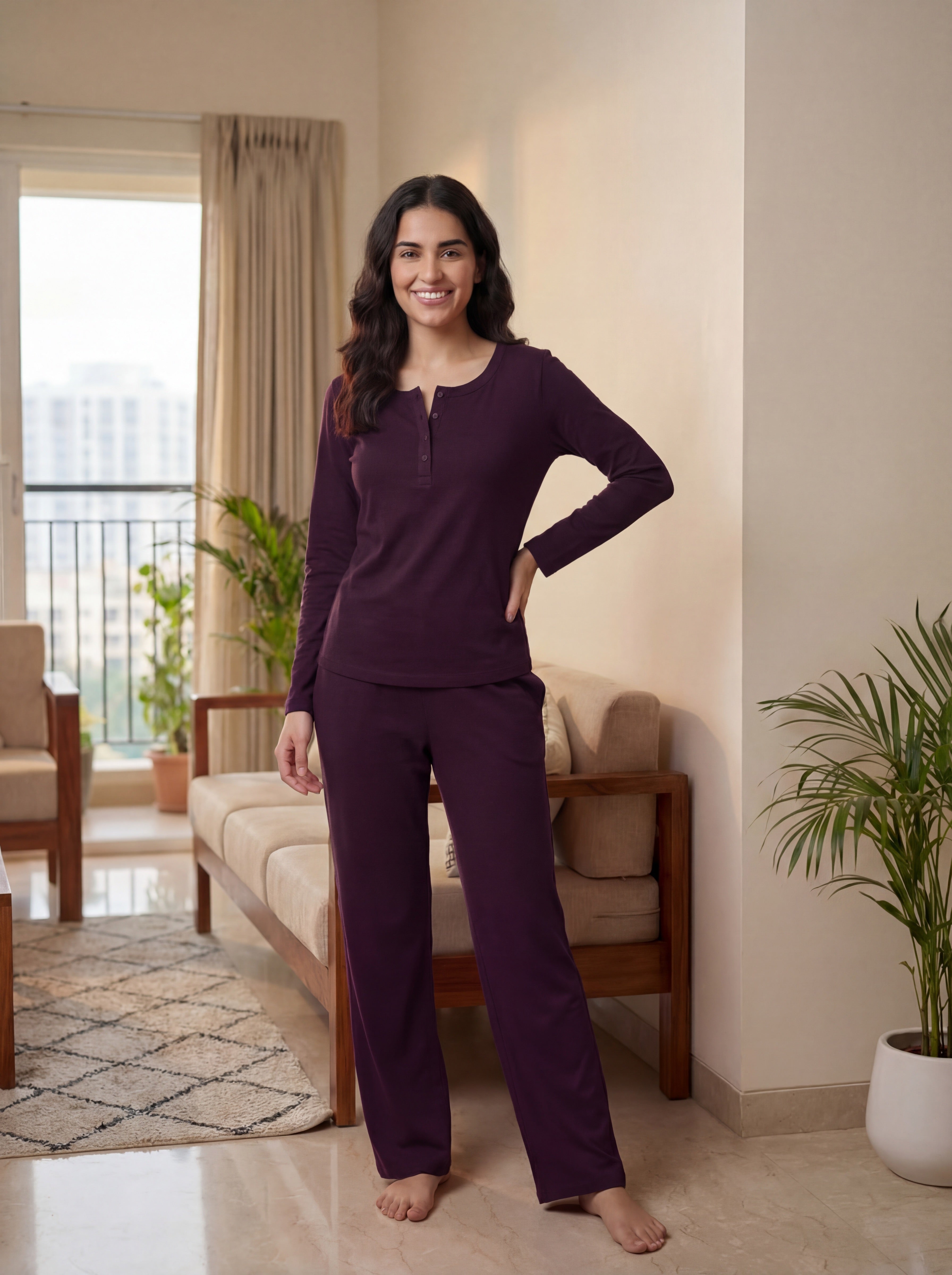 Midnight Flow Flare Co-Ord Set