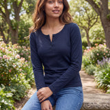 La Forme Henley Full Sleeve Top