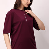 Women's Essentials Oversized Tee - Purple
