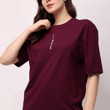Women's Essentials Oversized Tee - Purple
