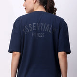 Women's Essentials Oversized Tee - Navy