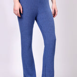 Blue Ribbed Lounge Pants