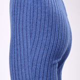 Blue Ribbed Lounge Pants