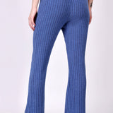 Blue Ribbed Lounge Pants
