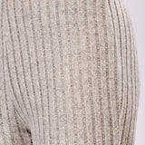 Silver Grey Ribbed Lounge Pants