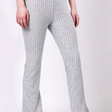 Grey Ribbed Lounge Pants