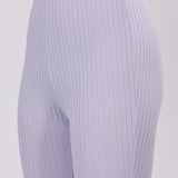 Lavender Ribbed Flare Leggings