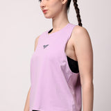 VivActive Cotton Tank Tops - Lilac