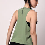 VivActive Cotton Tank Tops - Olive