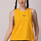 VivActive Cotton Tank Tops - Yellow