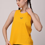 VivActive Cotton Tank Tops - Yellow