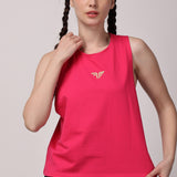 VivActive Cotton Tank Tops - Pink