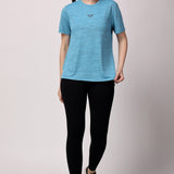 Women's Aura Active Tee - Sky Blue