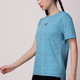 Women's Aura Active Tee - Sky Blue