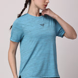 Women's Aura Active Tee - Sky Blue