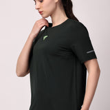 Women's Mesh Tee - Dark Green