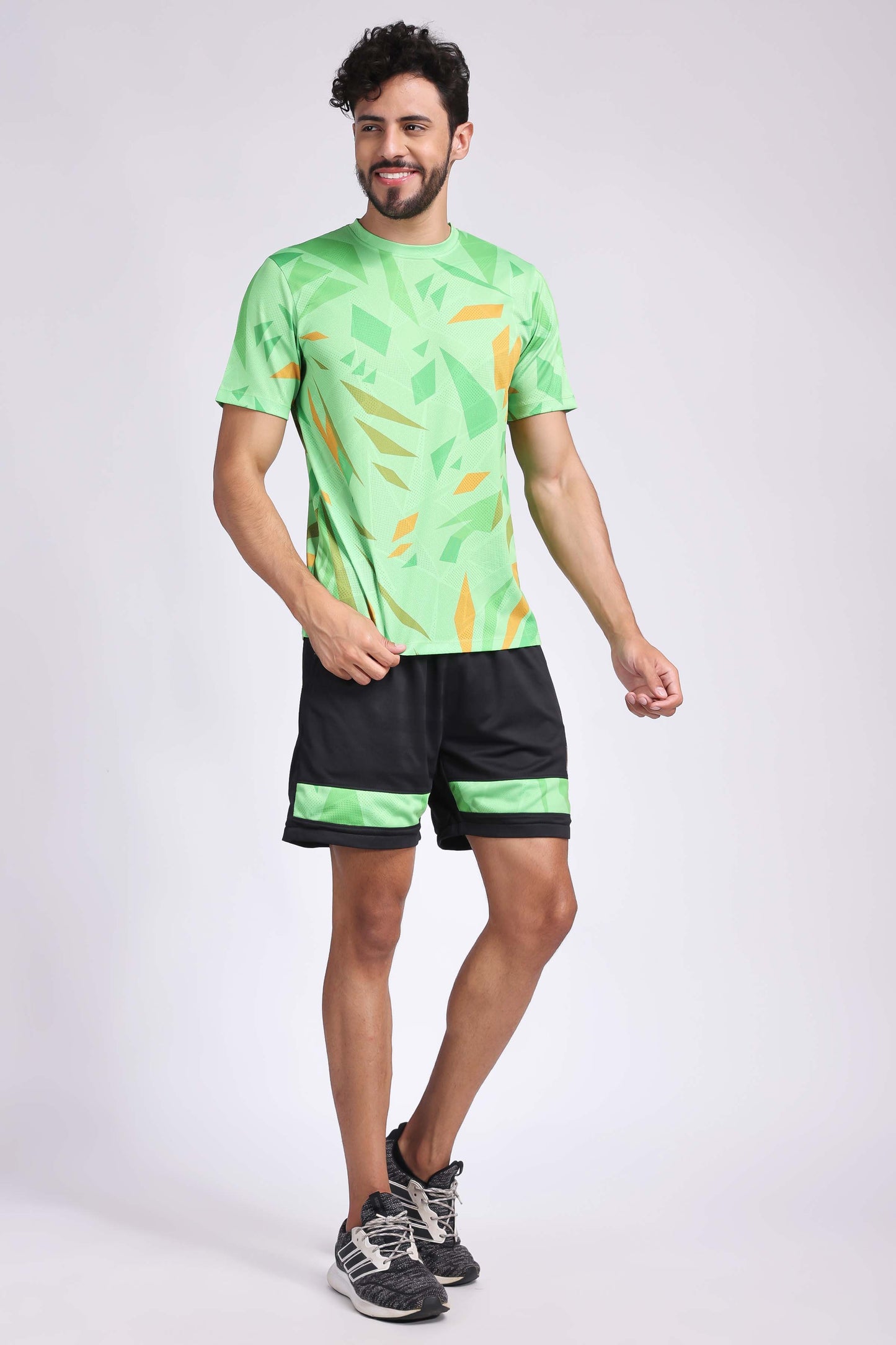 Men's Agate Tennis Shorts - Neon Green