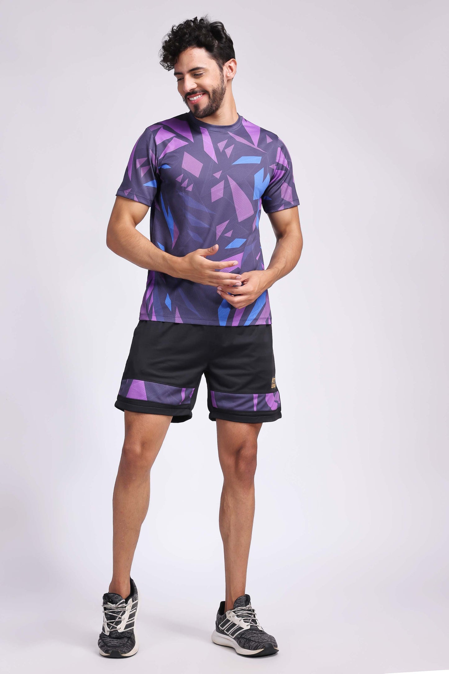 Men's Sapphire Badminton Coord Set - Dark Purple