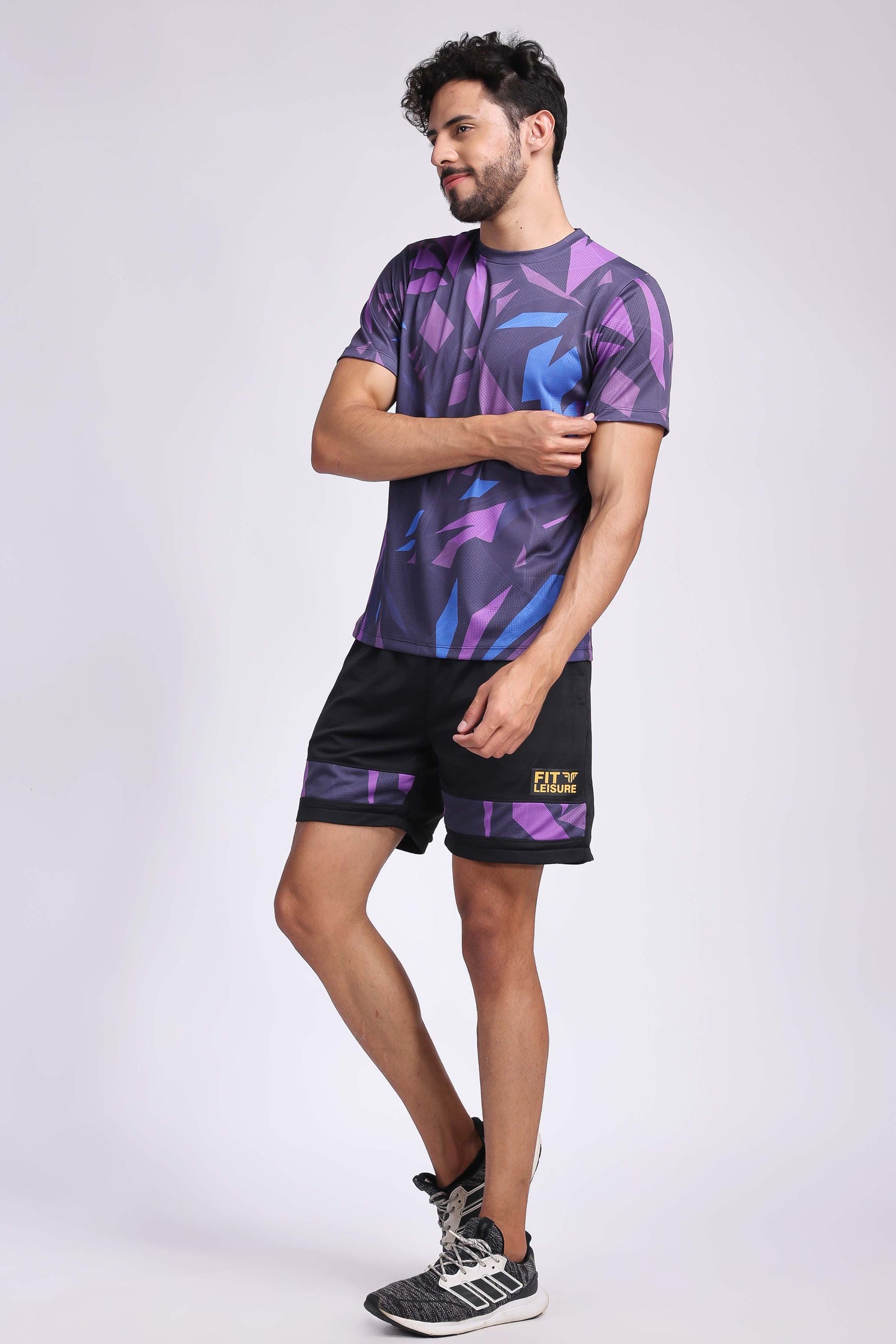 Men's Sapphire Badminton Shorts - Dark Purple