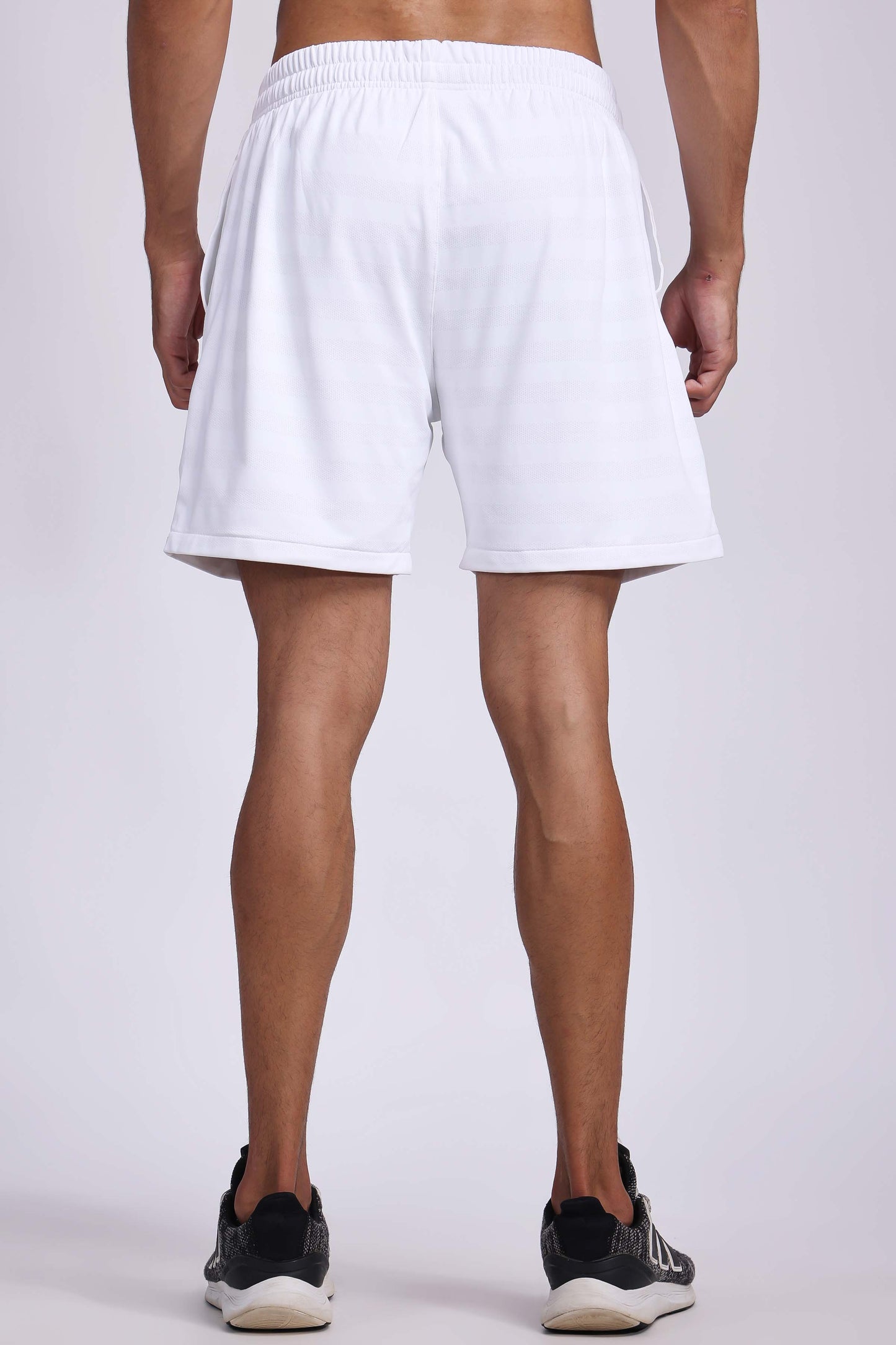 Men's Pyrite Tennis Shorts - White/Orange