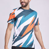 Men's Pyrite Tee - White/Orange