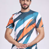 Men's Pyrite Tee - White/Orange