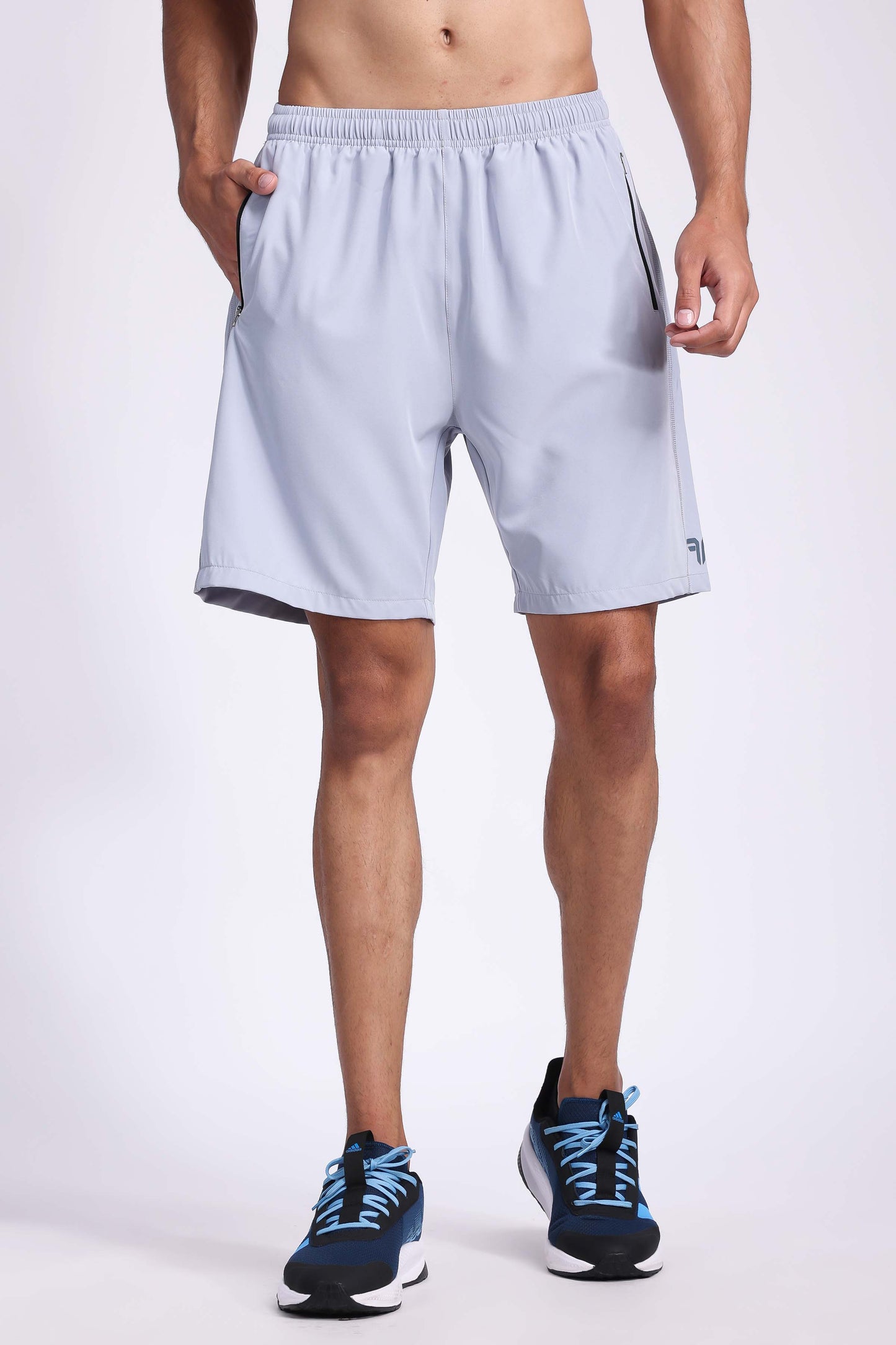 Men's Lycra Training Shorts - Light Grey