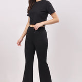 Flare Bliss Co-ord Sets - Black