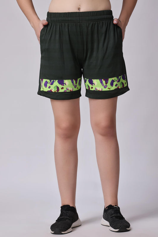 Women's Peridot Shorts - Neon Green
