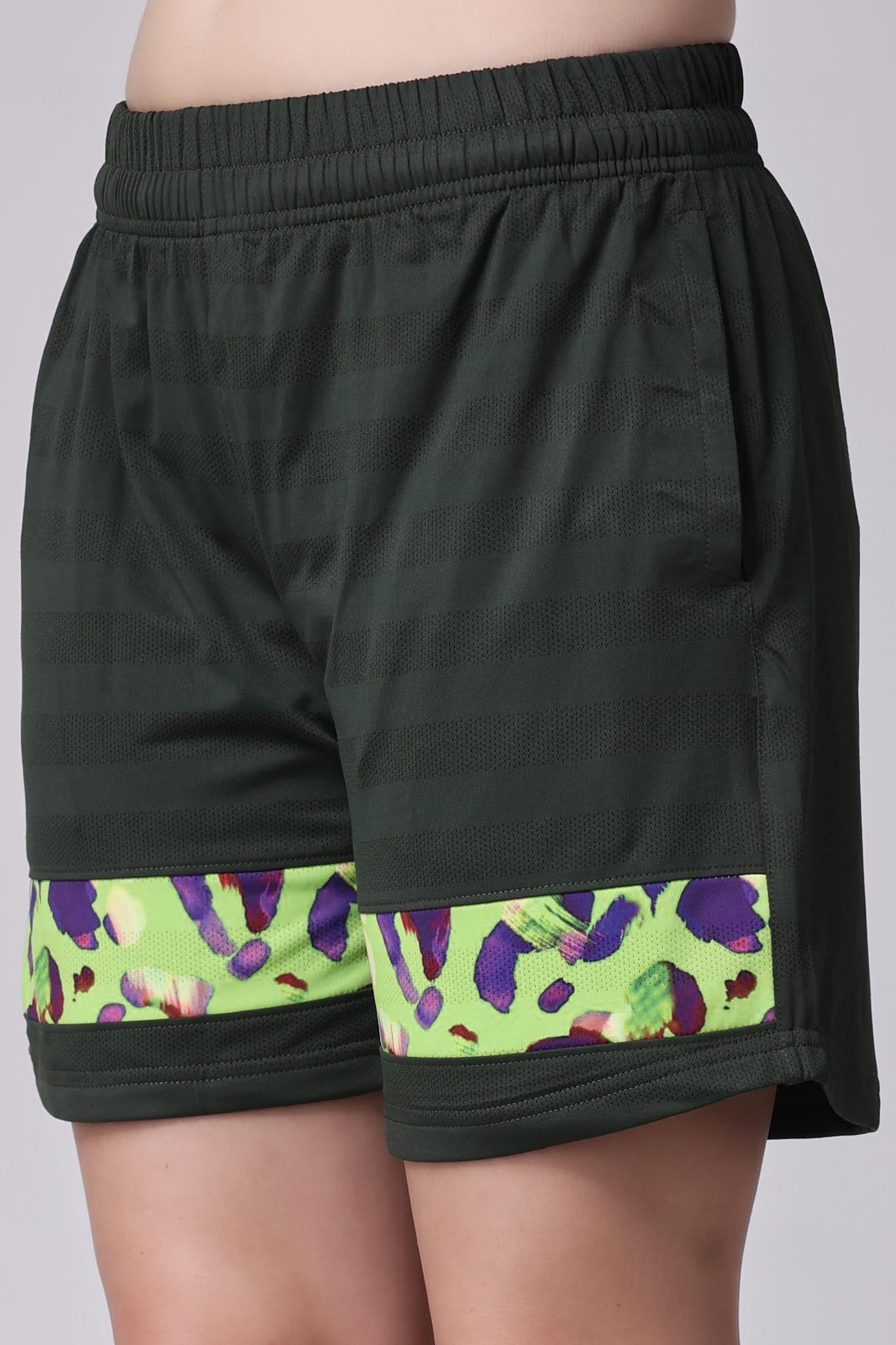 Women's Peridot Shorts - Neon Green