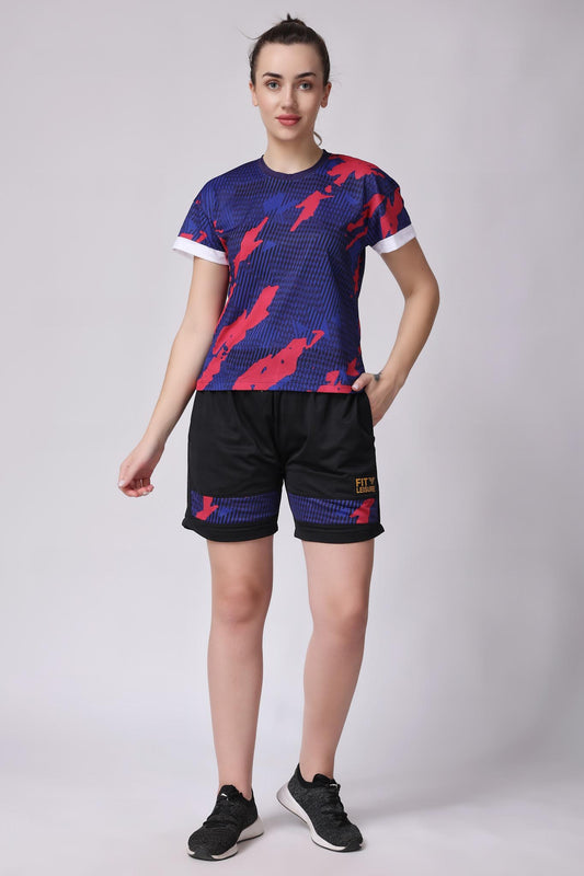 Women's Azurite Badminton Coord Set - Purple