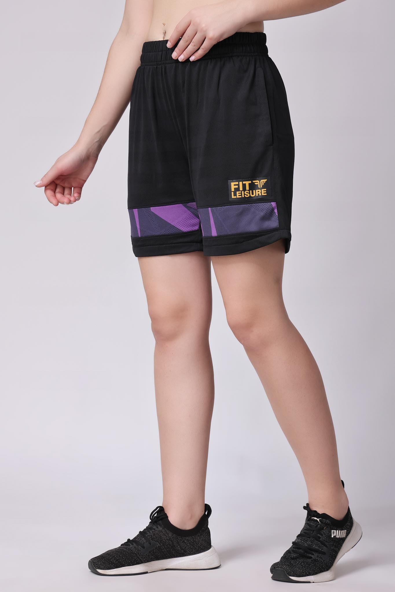 Women's Sapphire Badminton Shorts - Dark Purple