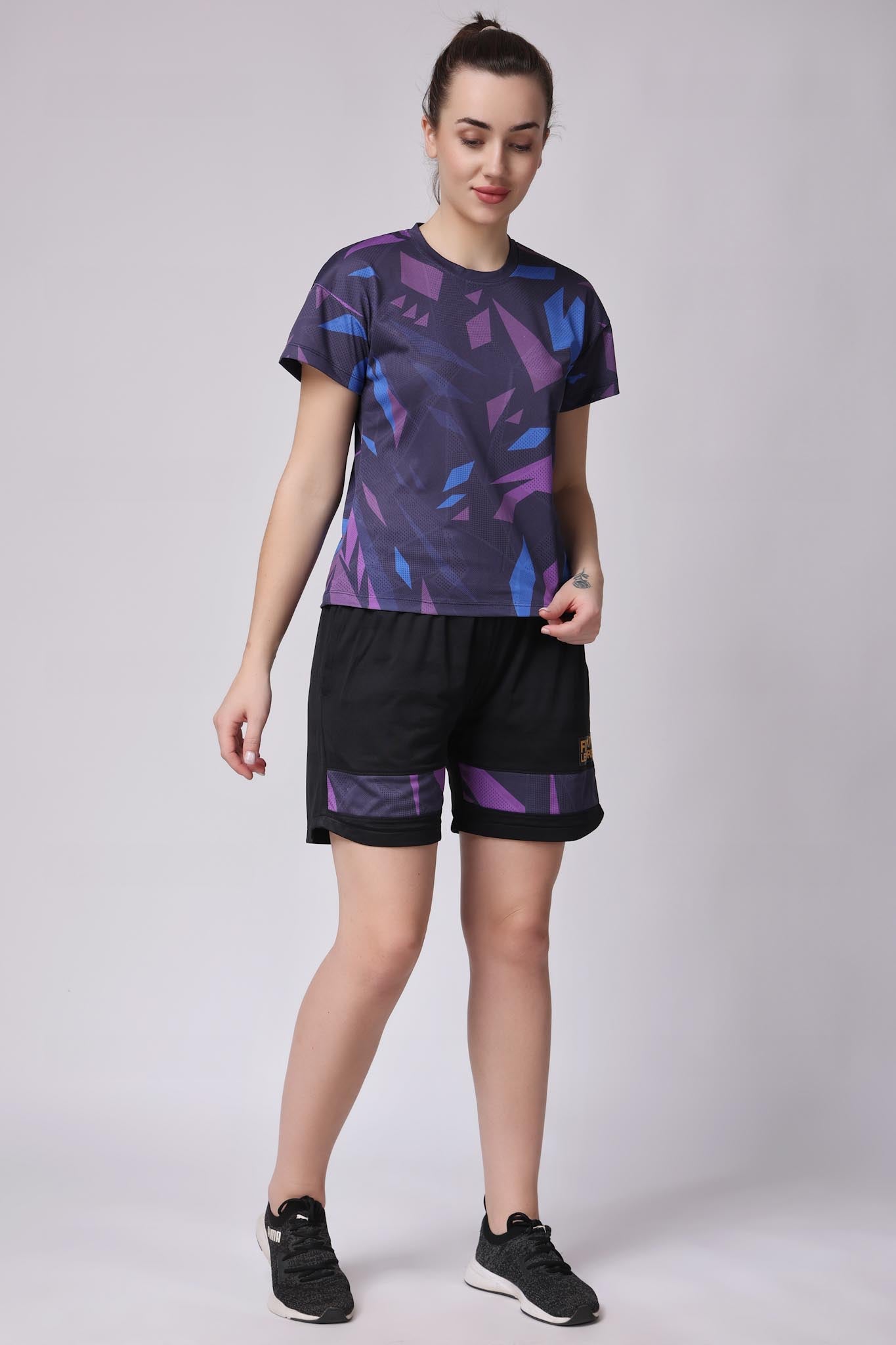 Women's Sapphire Badminton Coord Set - Dark Purple