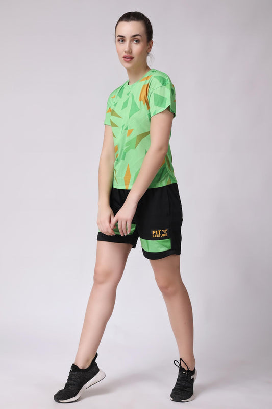 Women's Agate Tennis Coord Set - Neon Green