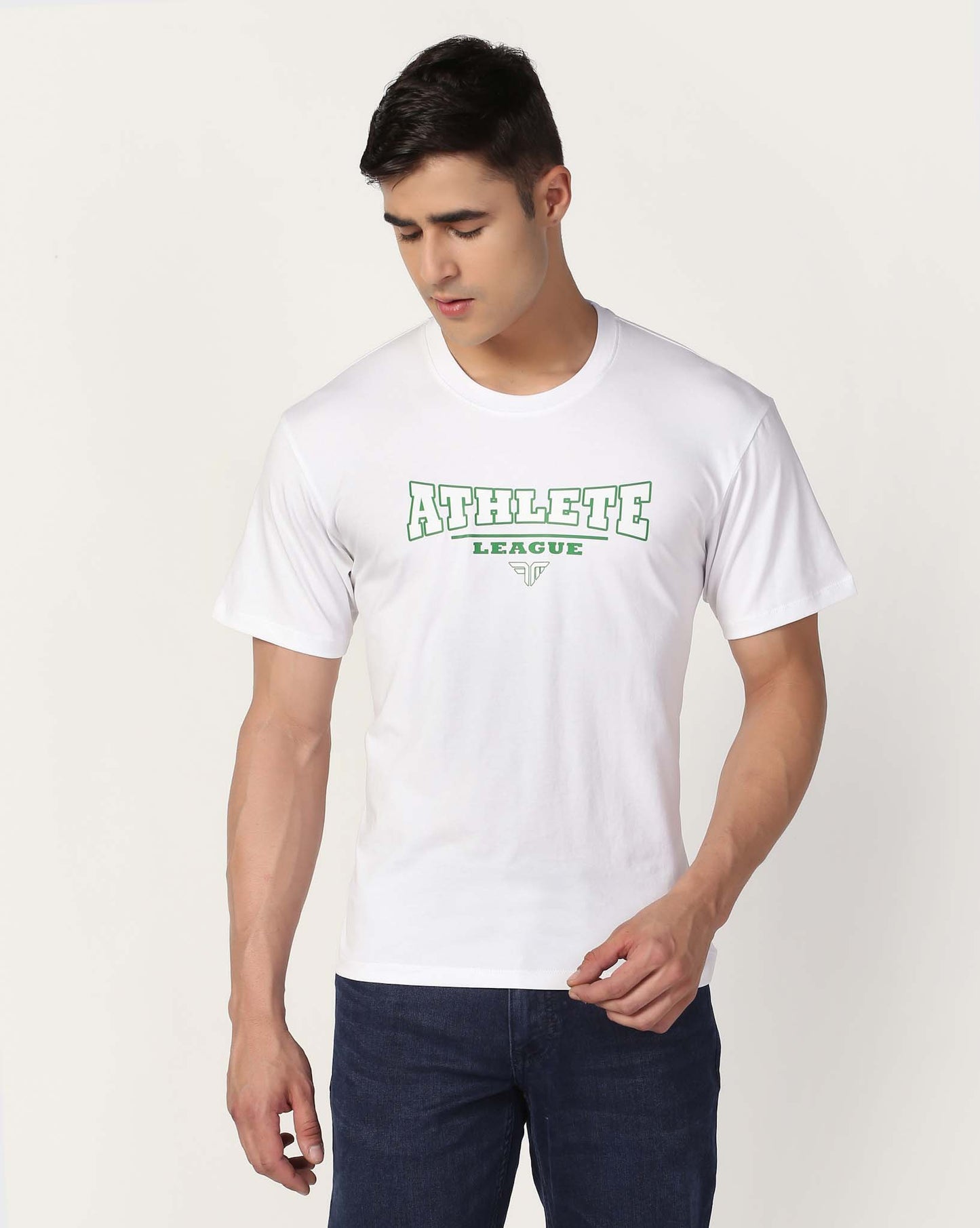 Men's Cotton Lycra Tee - White