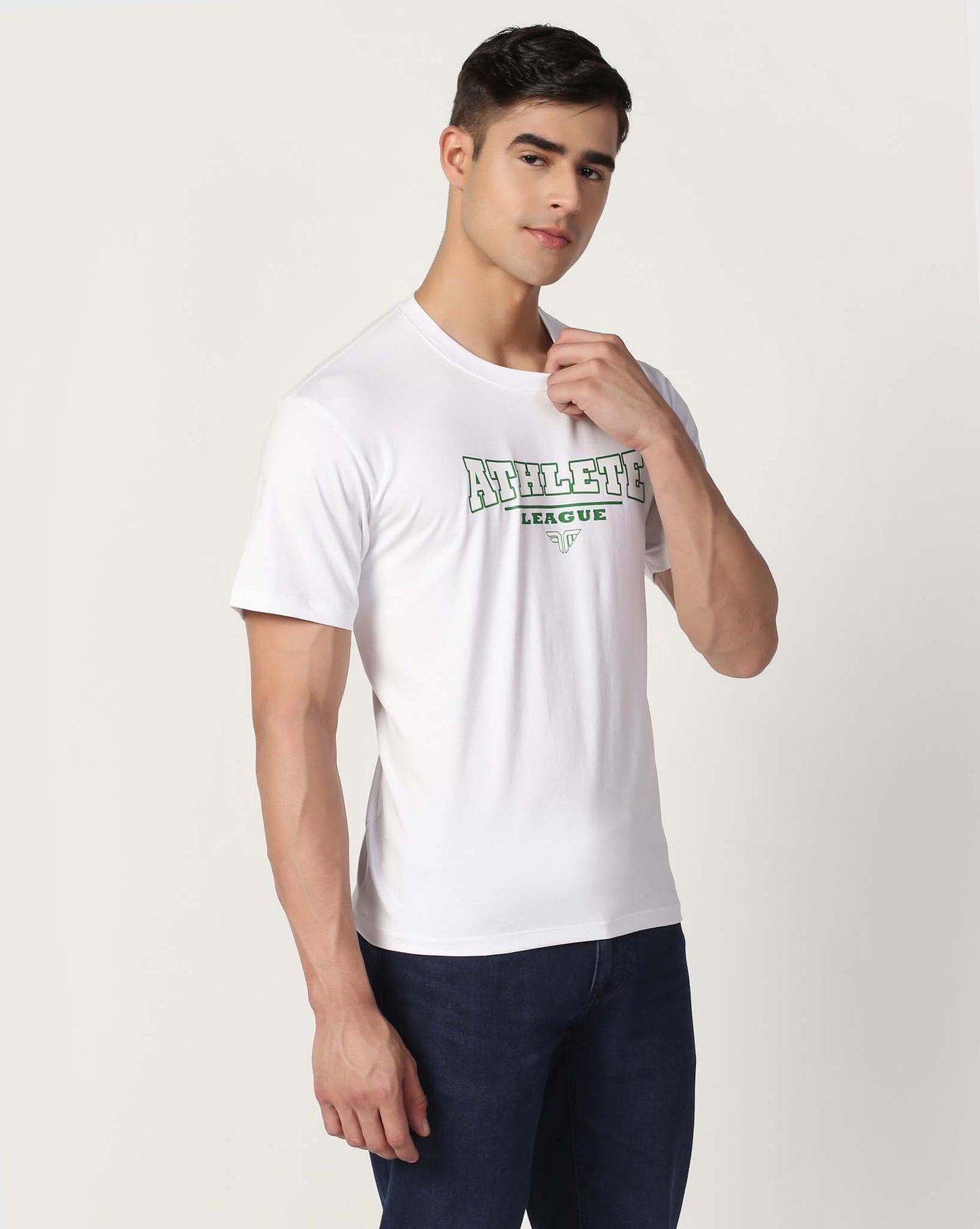 Men's Cotton Lycra Tee - White