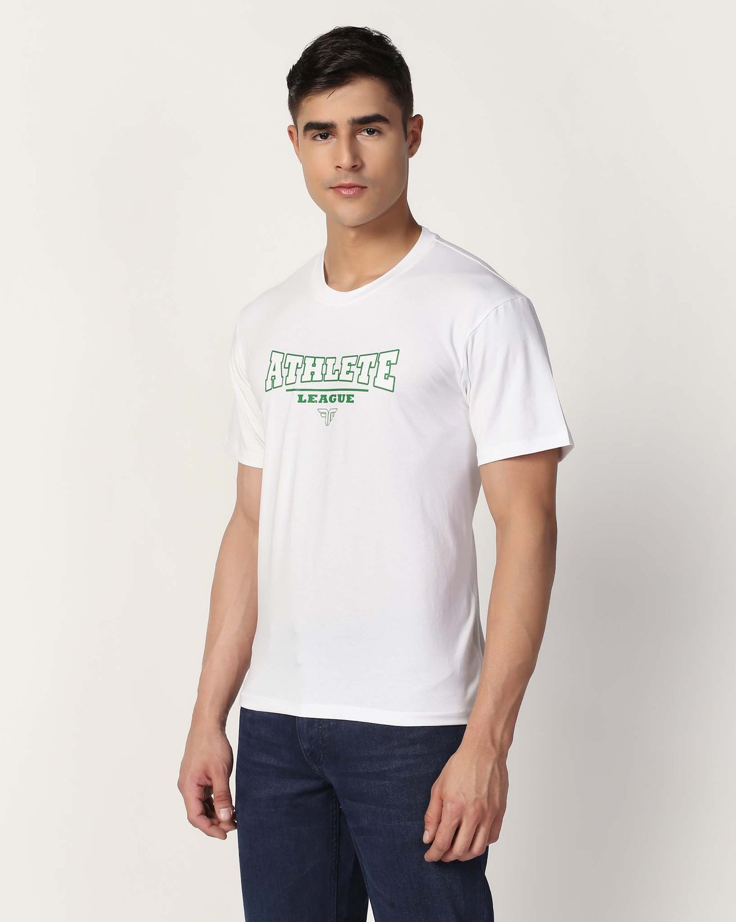 Men's Cotton Lycra Tee - White