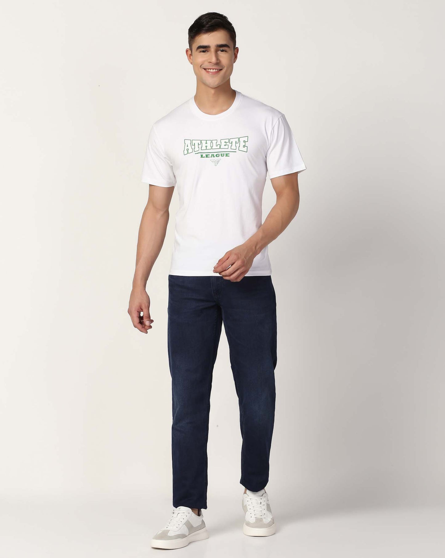 Men's Cotton Lycra Tee - White