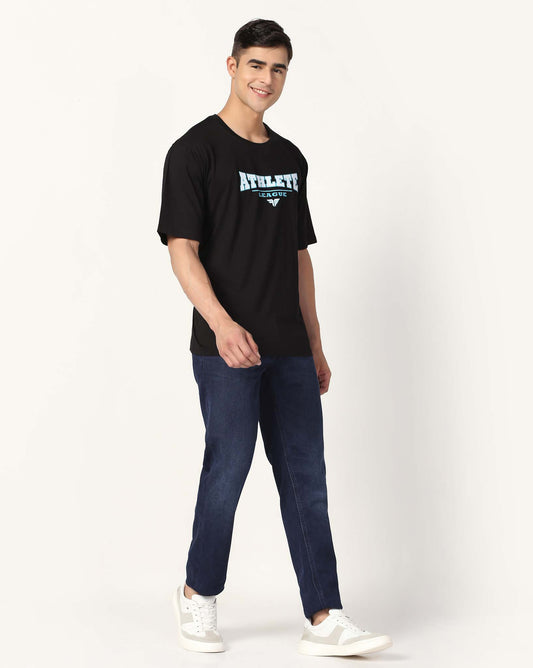 Men's Cotton Lycra Tee - Black