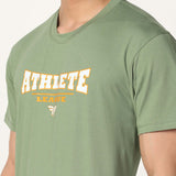 Men's Cotton Lycra Tee - Olive